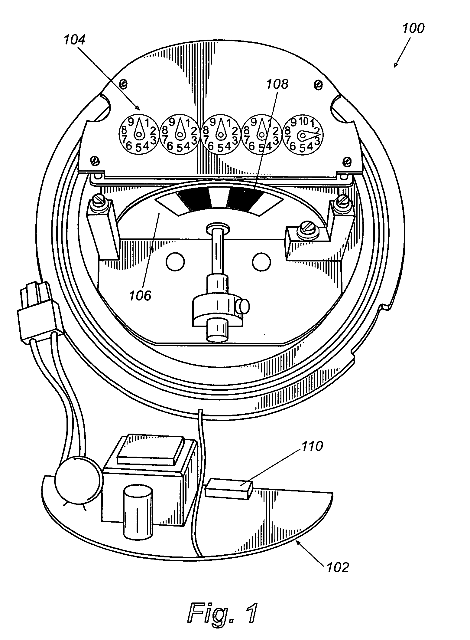 System and method for accurate reading of rotating disk