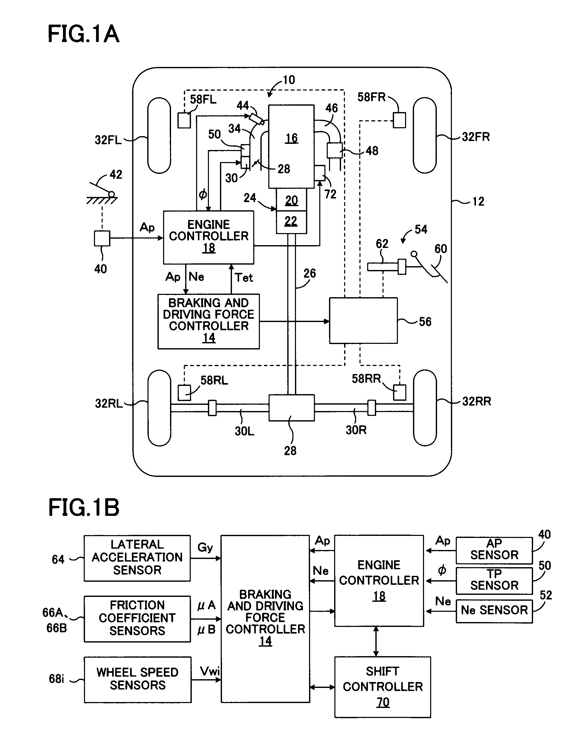 Driving force controller for vehicle