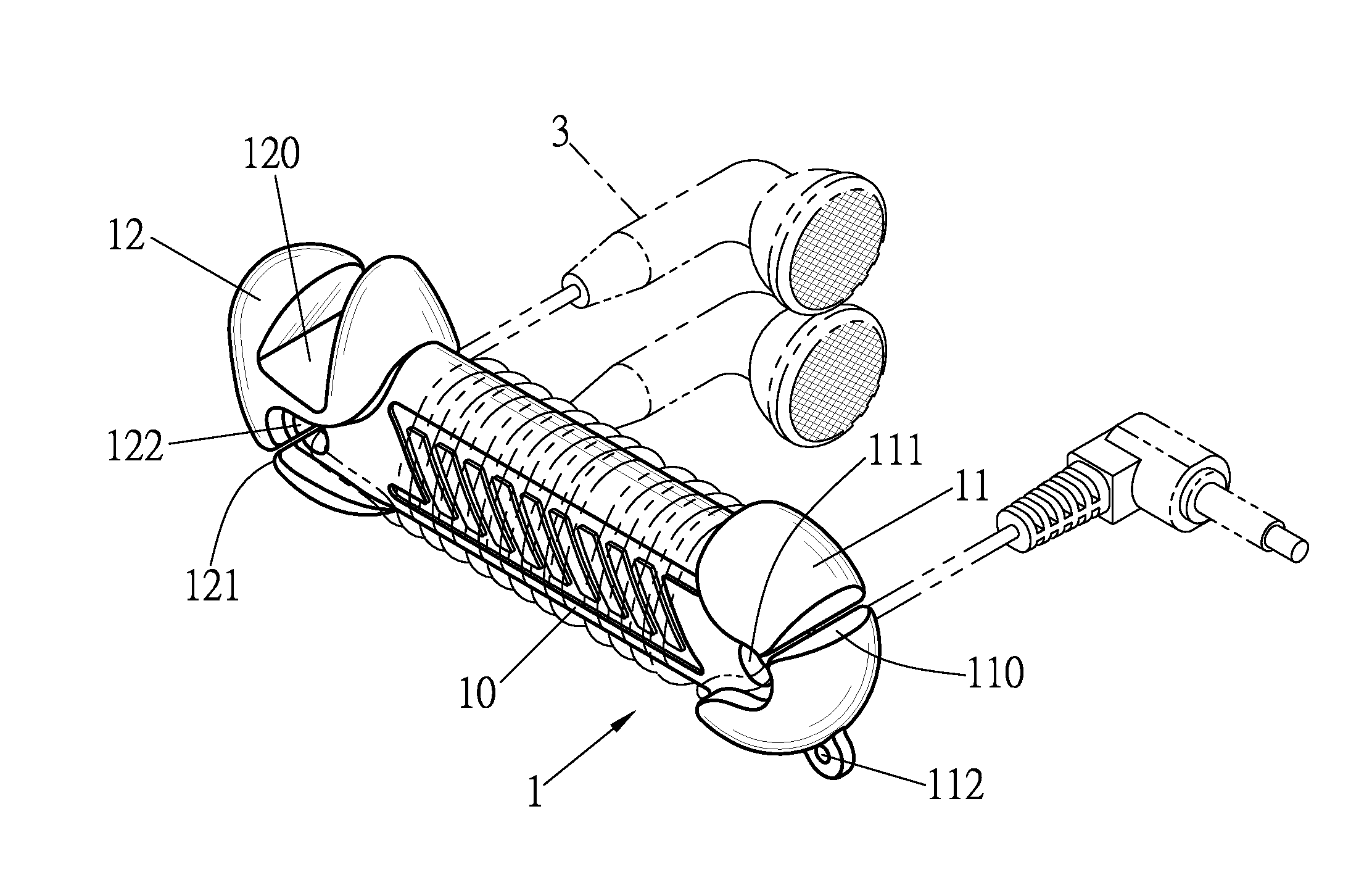 Holder of a portable electric device