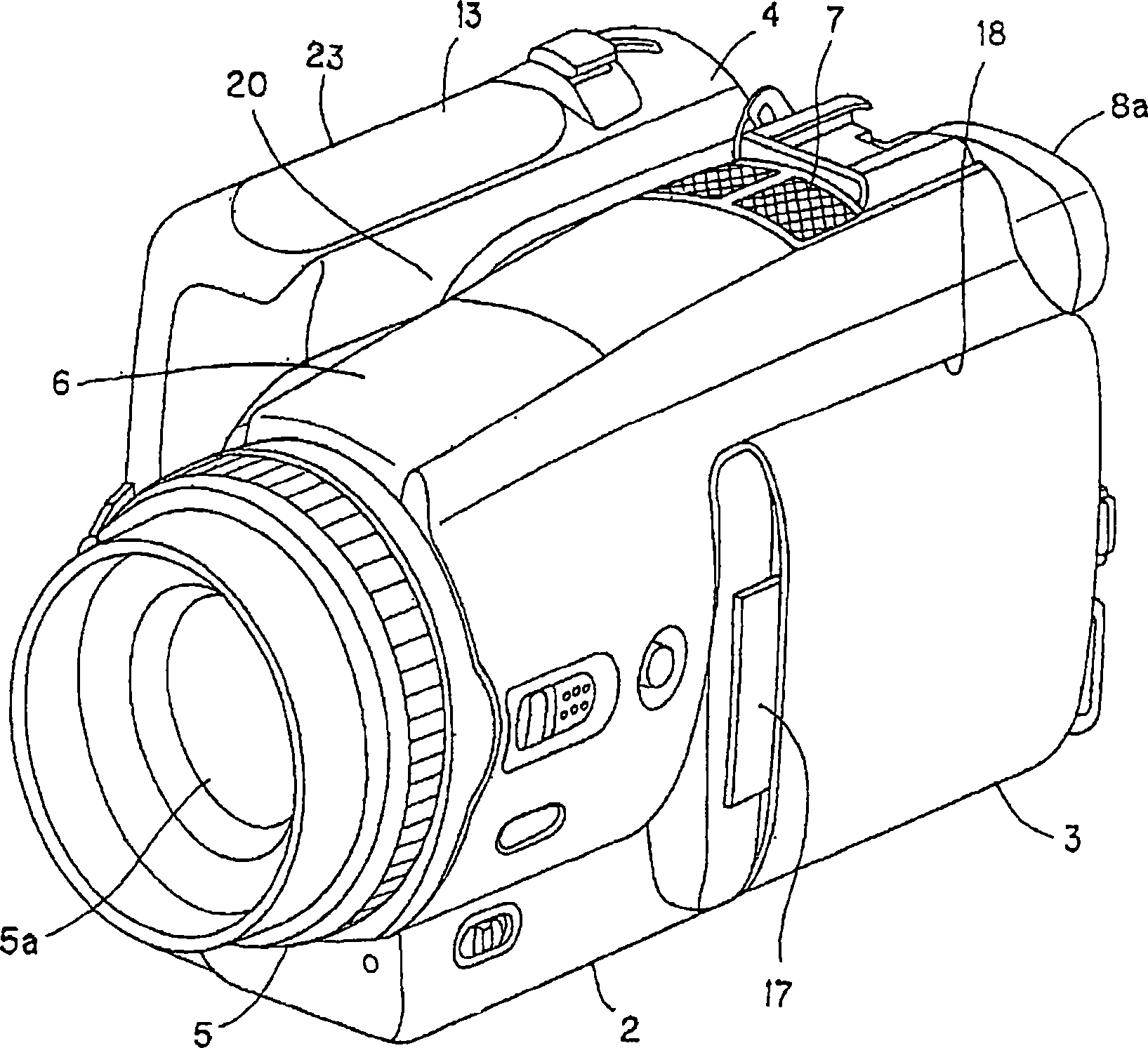 Turning hinge mechanism and image pick up device