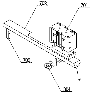 Intelligent plate conveying and collection mechanism applied to LED full-color plate plug-in