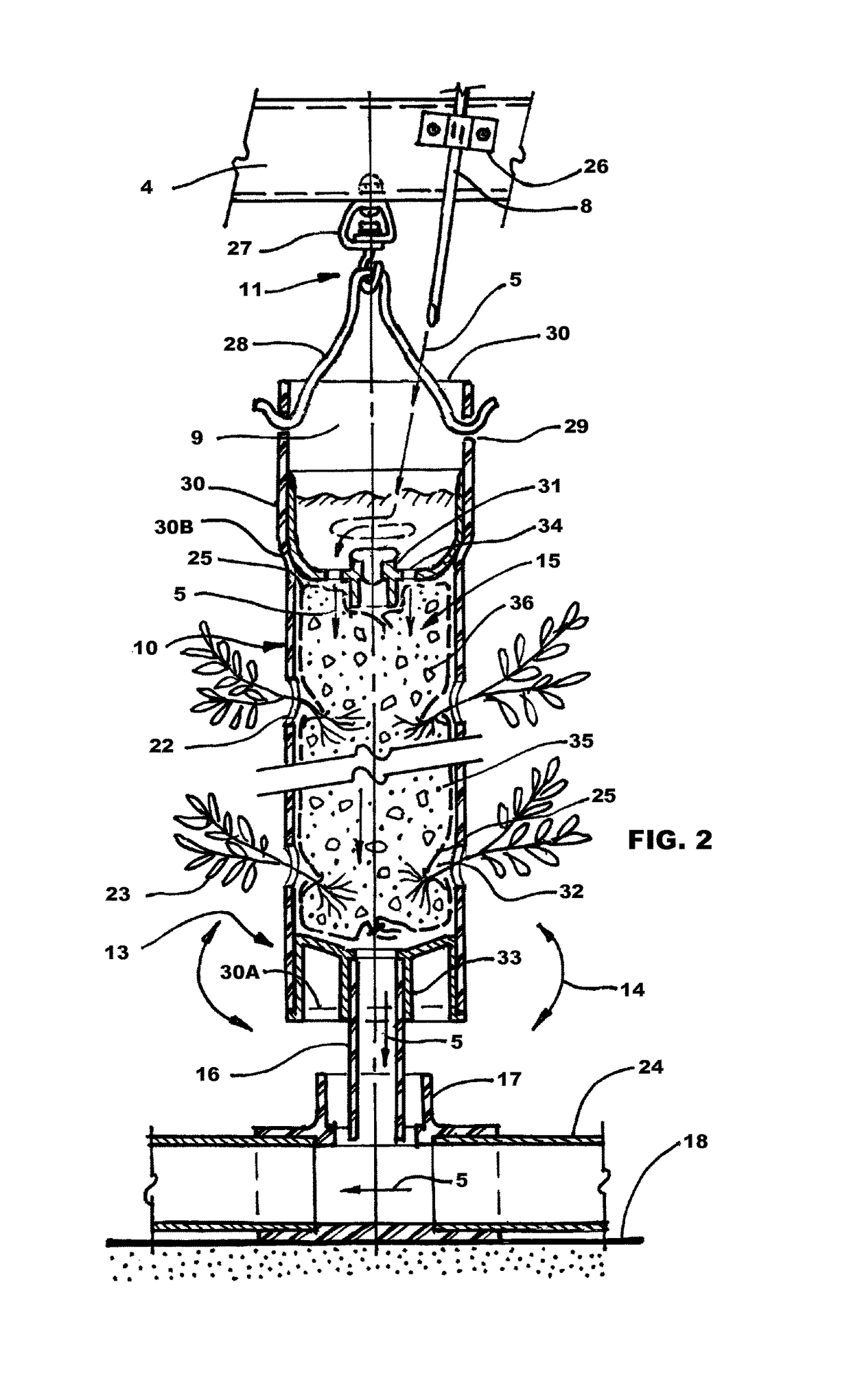 Light-weight modular adjustable vertical hydroponic growing system and method