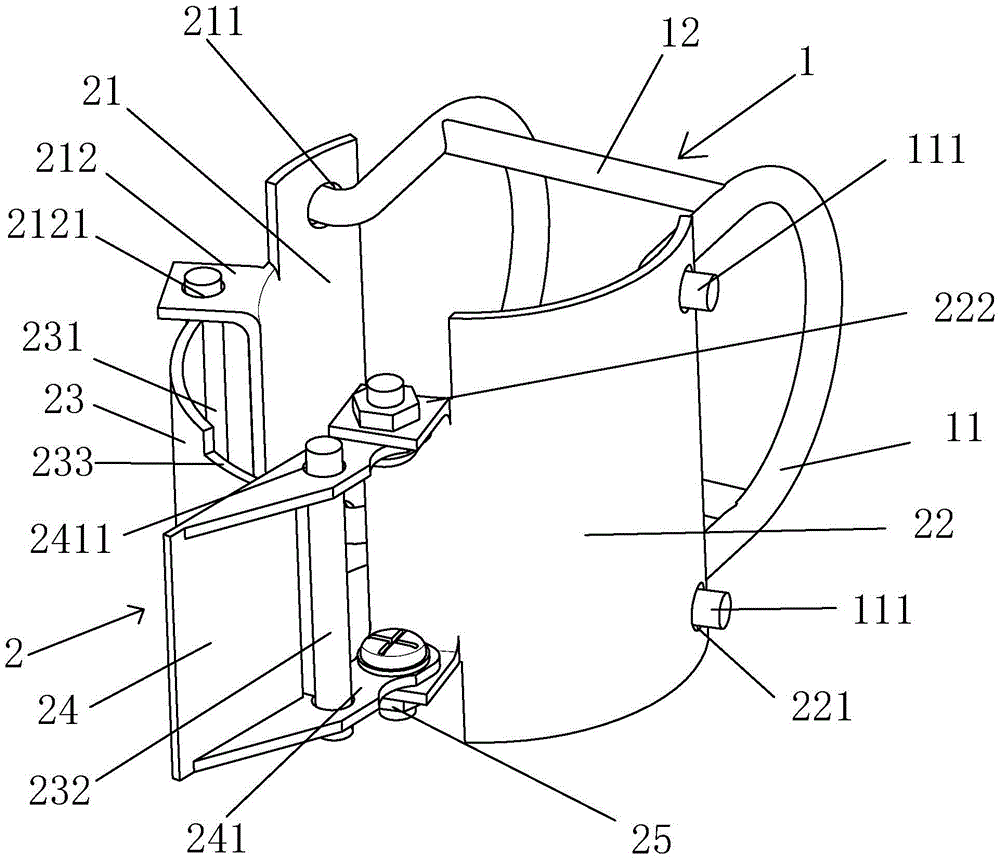 Orthogonal stacked steel pipe lever tensioning device