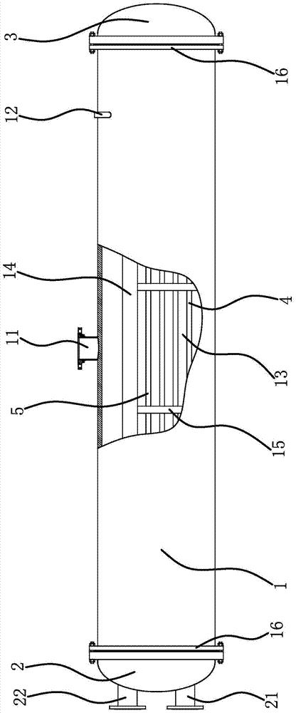 A multi-system flooded evaporator