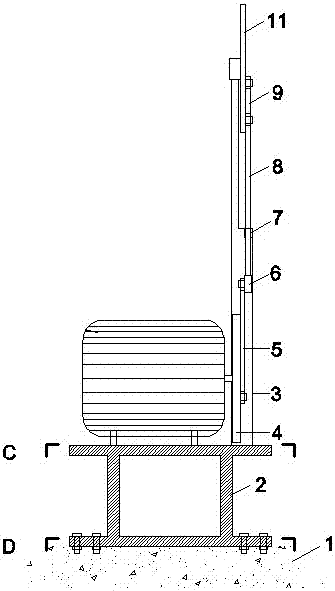 A transmission arm fatigue testing machine