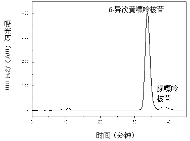 Method for separating and purifying four nucleoside chemical ingredients from trichosanthes bark