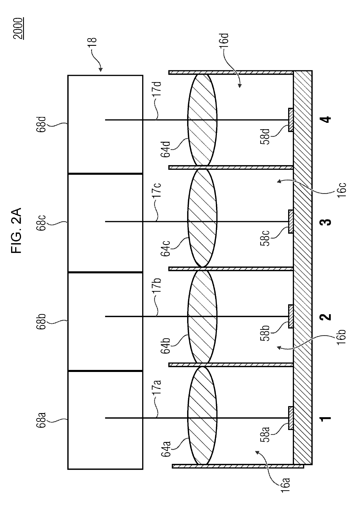 Multi-aperture imaging device, imaging system and method for capturing an object area