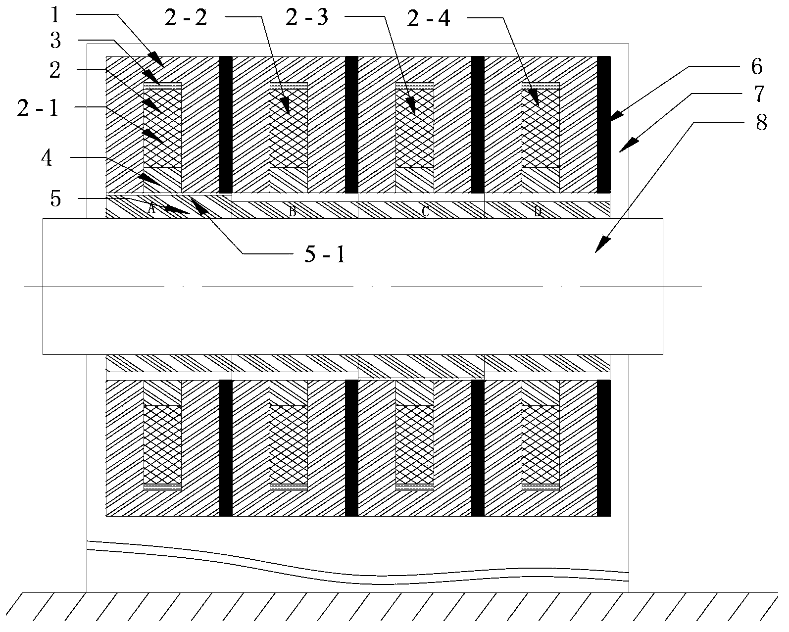 High-speed main shaft electromagnetic type field dynamic balancing device and method