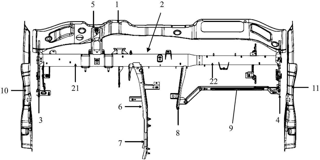 Dashboard cross beam assembly