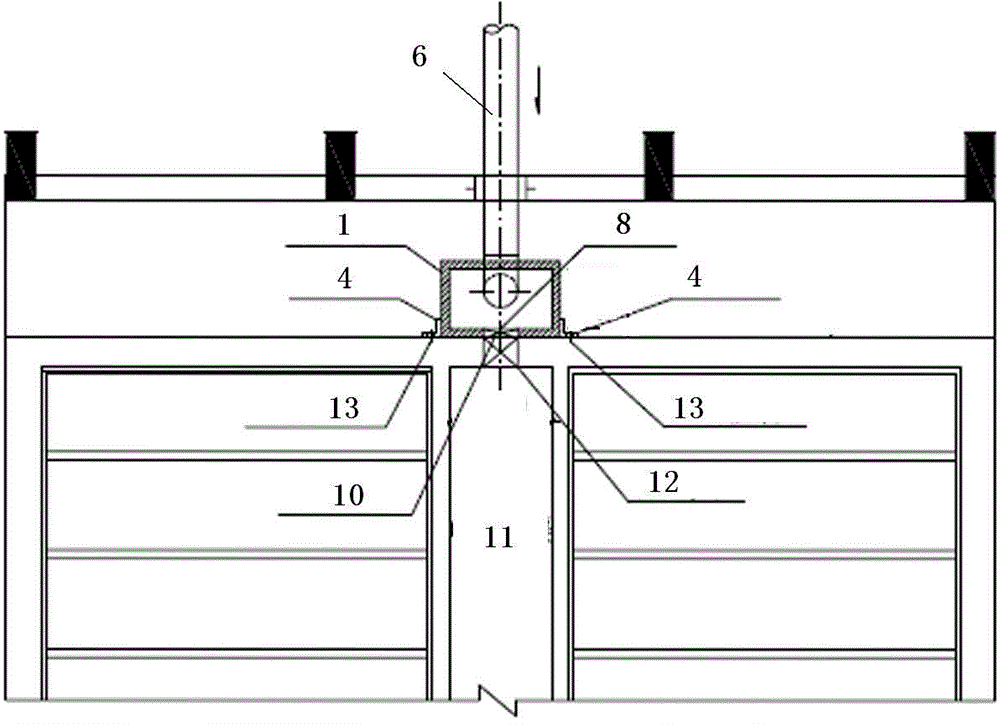 Filter-pool gas-water distribution apparatus