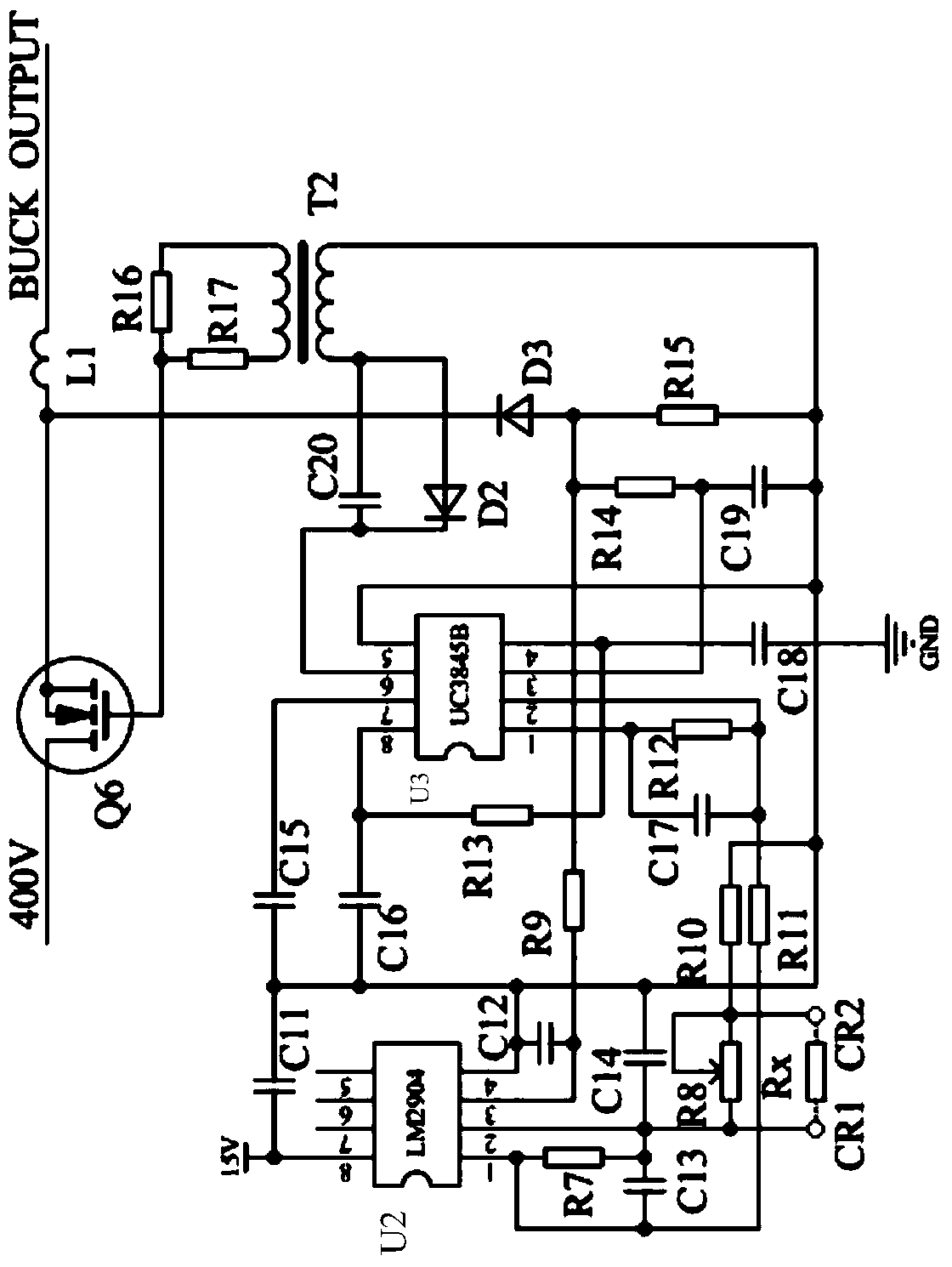 Low power hid lamp drive circuit