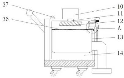 Household vacuum cleaner for easy cleaning