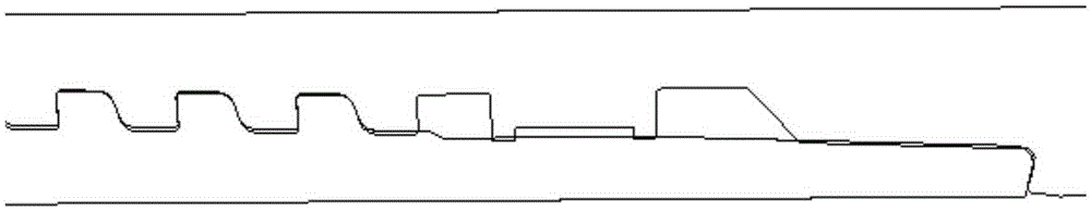 Rapid buckling threaded structure for expansion pipe in large expansion rate and machining and preparing method