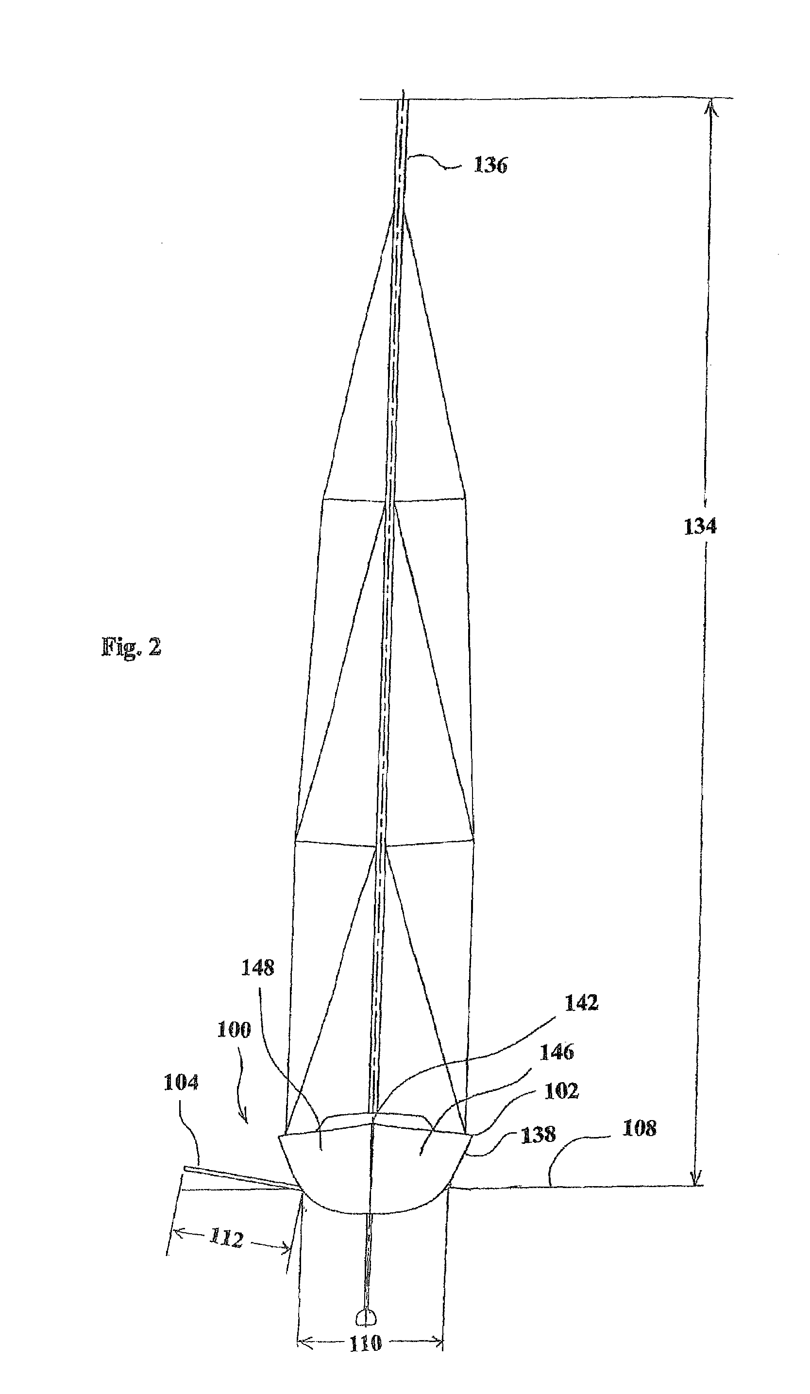 Monohull sailing vessel having a lifting hydrofoil