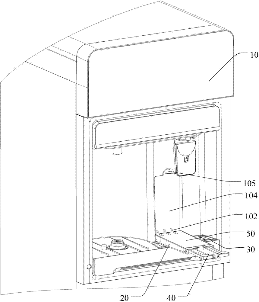 Water receiving device of water dispenser and water dispenser