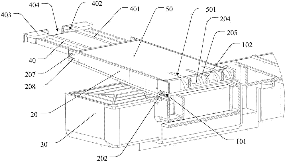 Water receiving device of water dispenser and water dispenser