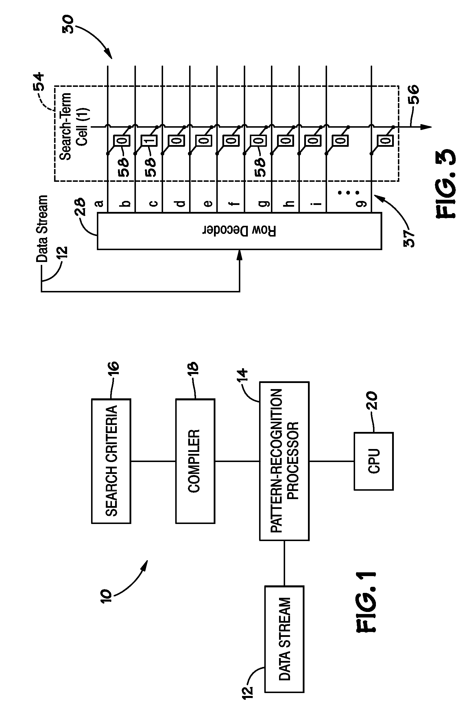 Method and Systems for Power Consumption Management of a Pattern-Recognition Processor