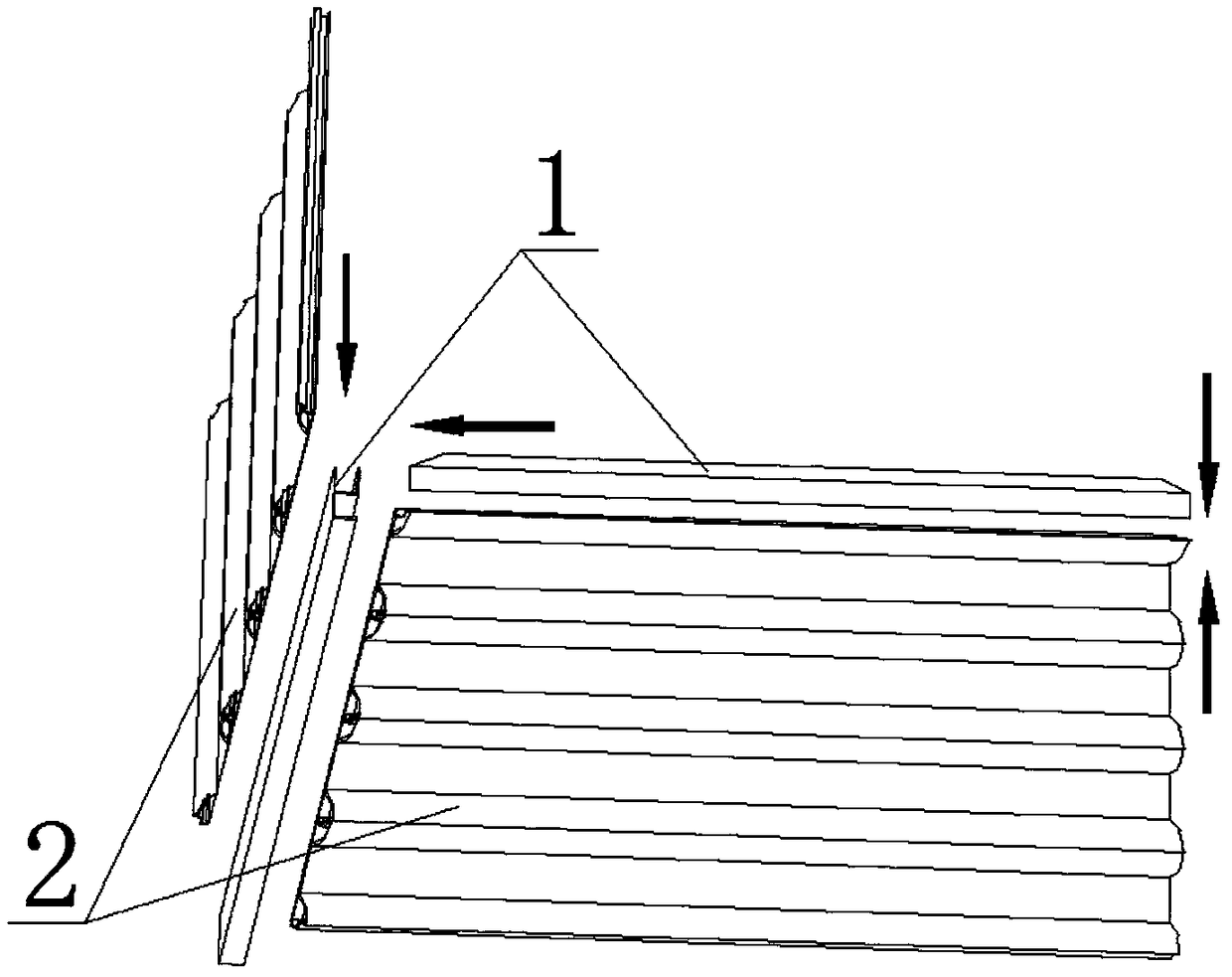 Side-direction double-clamping-connection sectional material for aluminum alloy geometric flower box