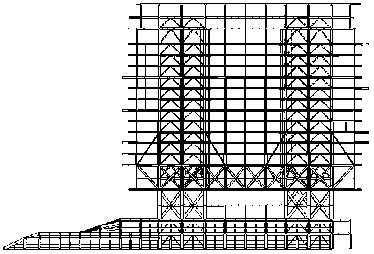 Progressive collapse preventing design method for failure of prestressed cables in string tensioning structure of building system