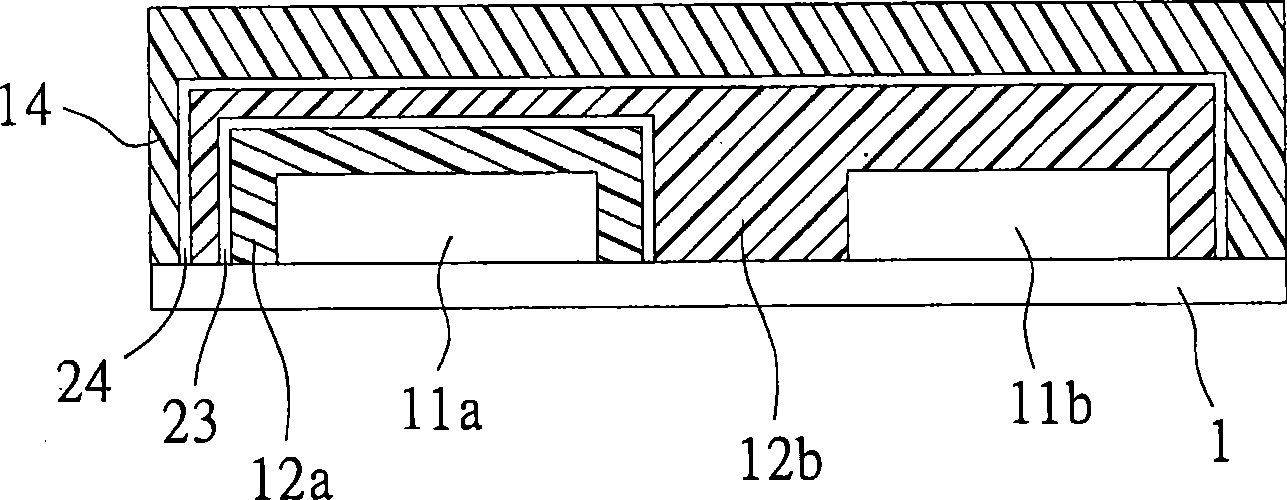 Shielding structure of electronic device and manufacturing method thereof