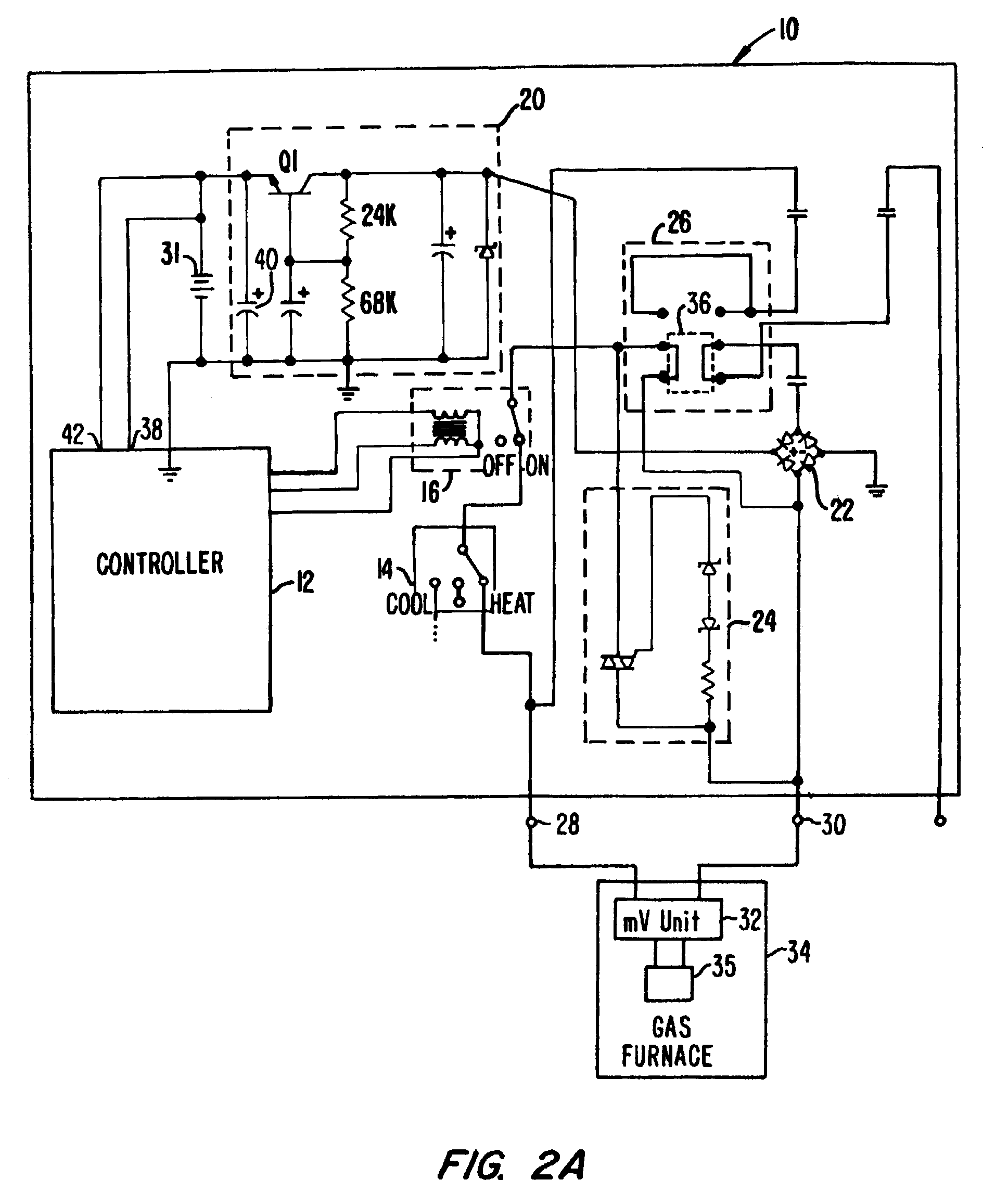 Thermostat with touch-screen display