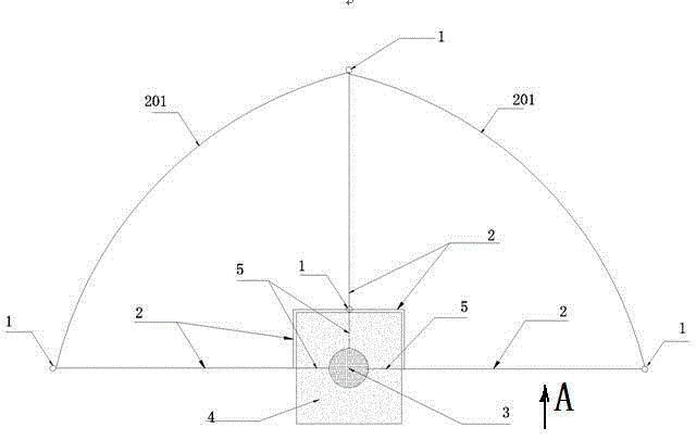 Drought geological grounding grid and water retention and resistance reduction construction method thereof