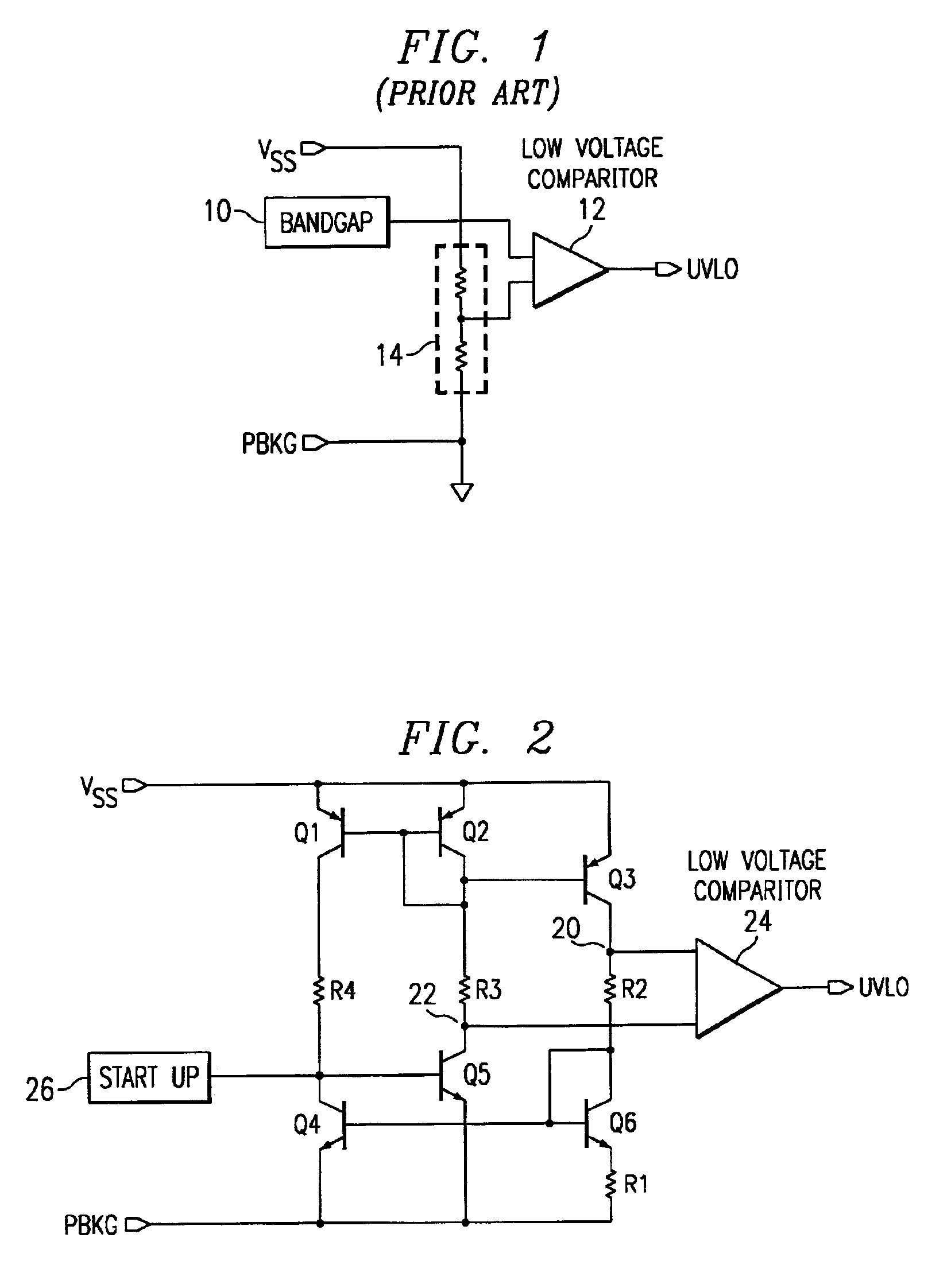 Supply independent low quiescent current undervoltage lockout circuit