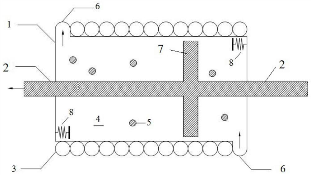 Fluid-solid coupling inerter