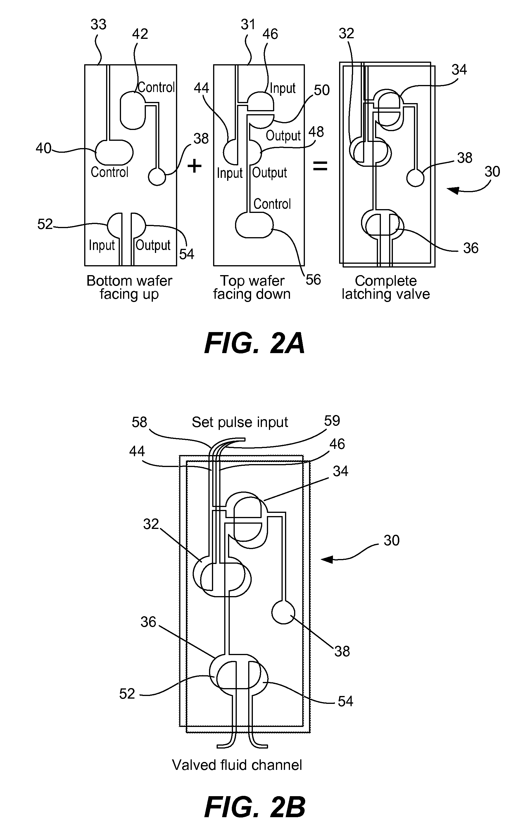 Multiplexed latching valves for microfluidic devices and processors