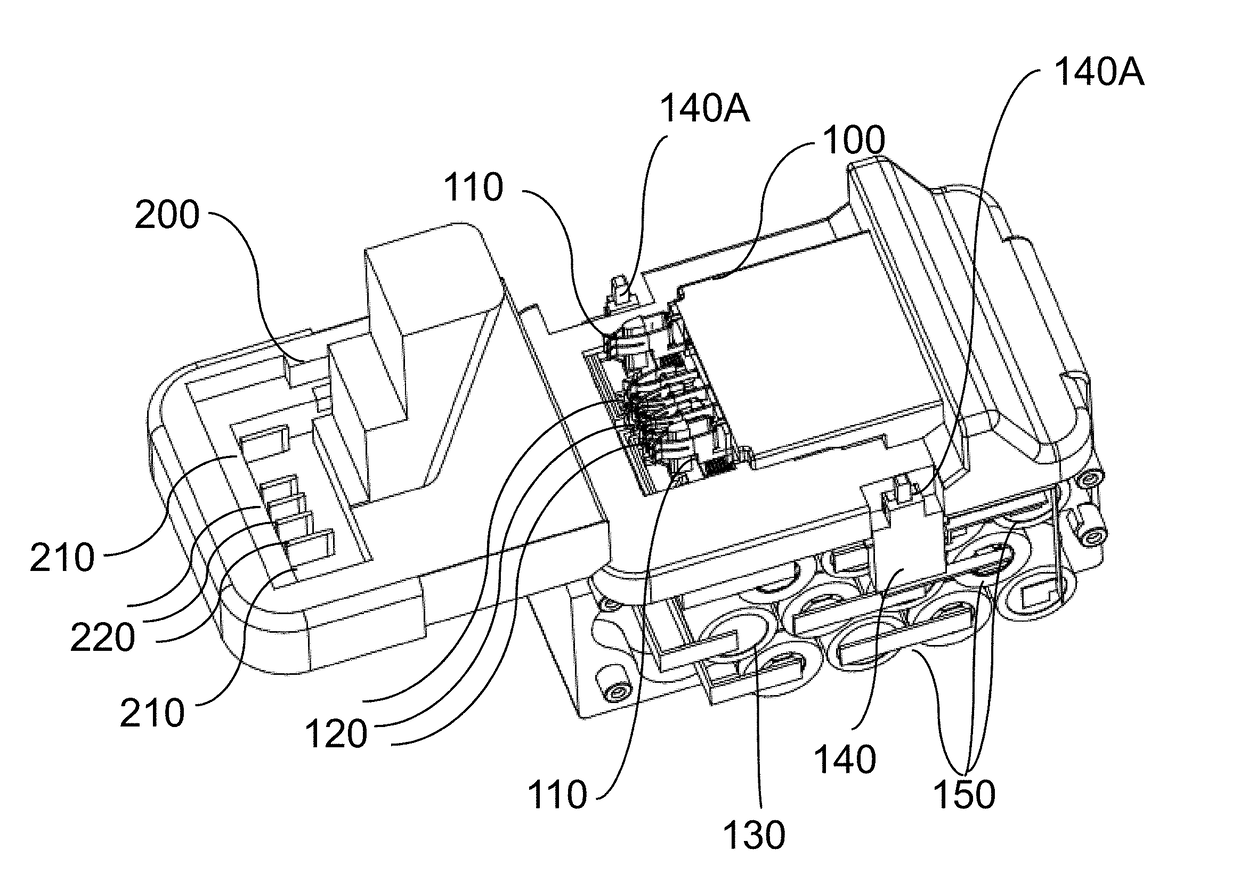 Method and system for use in operably connecting a battery pack to a machine