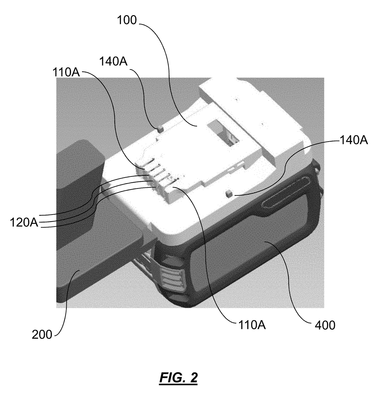 Method and system for use in operably connecting a battery pack to a machine