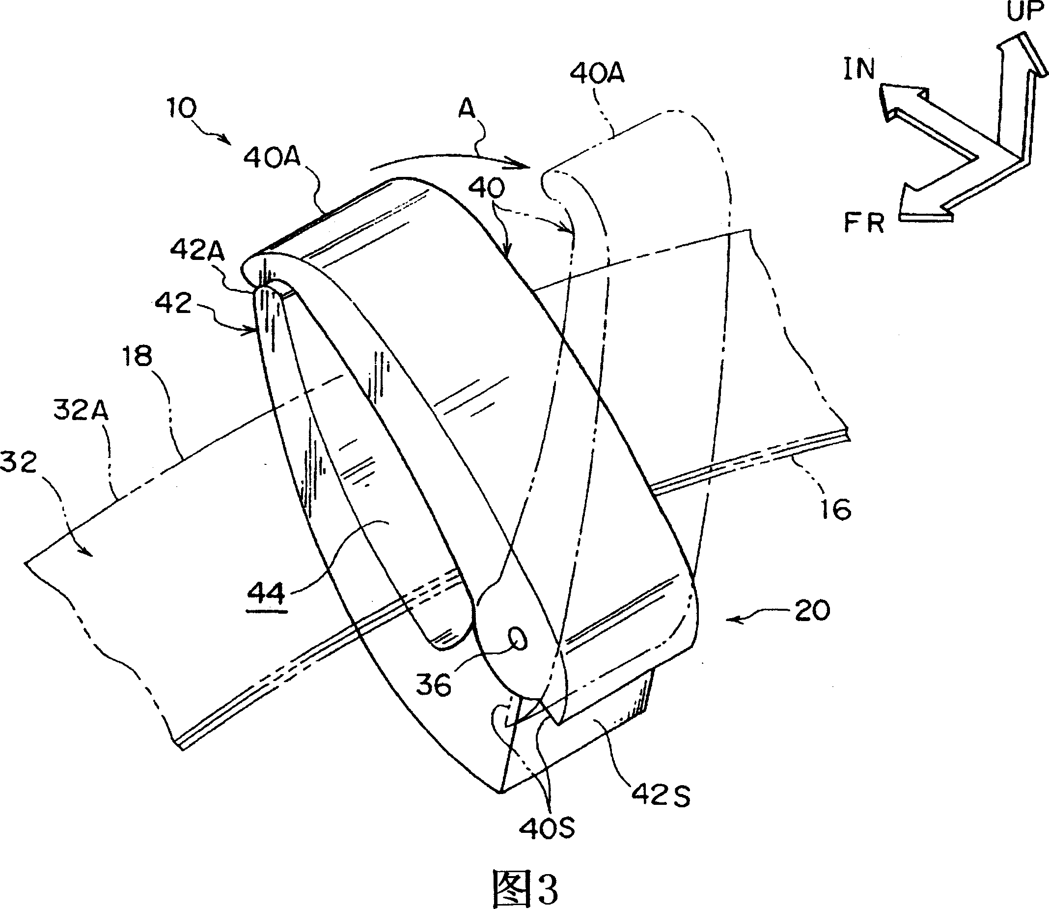 Air safety belt apparatus for vehicle