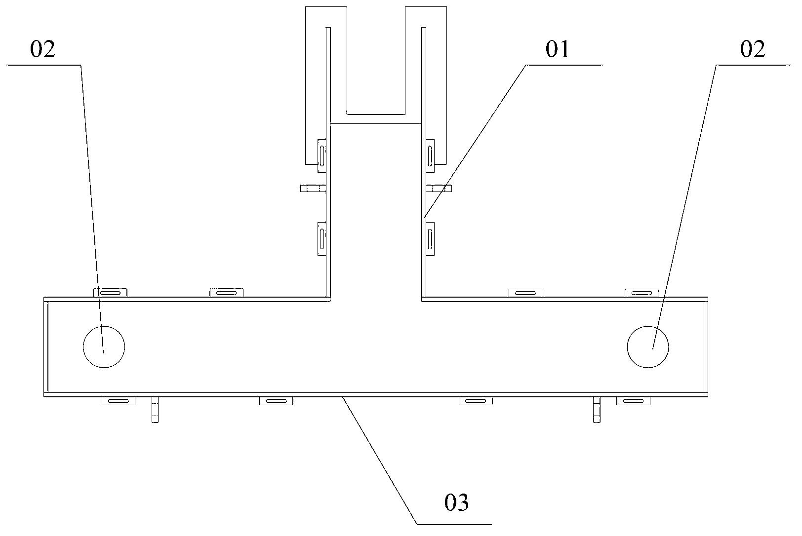 Ingot casting processing device and flow table