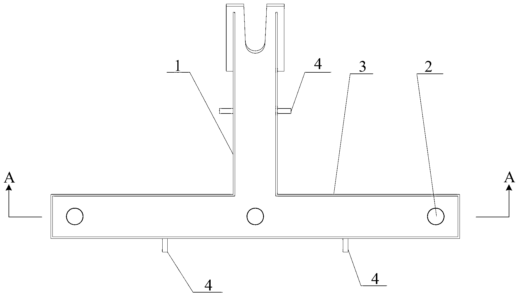 Ingot casting processing device and flow table