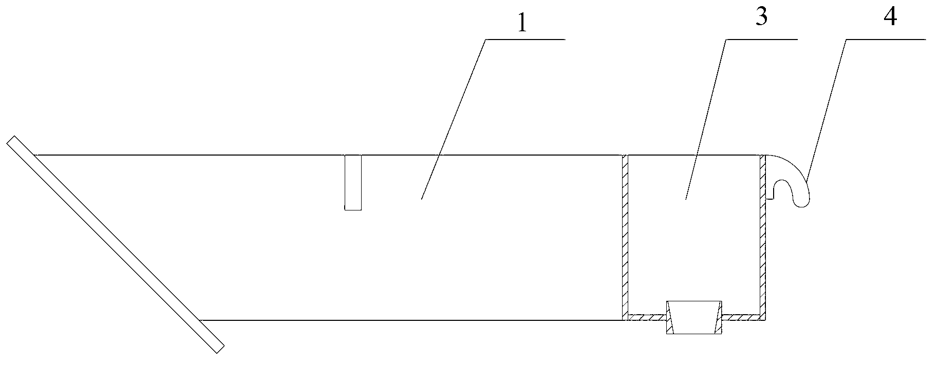 Ingot casting processing device and flow table