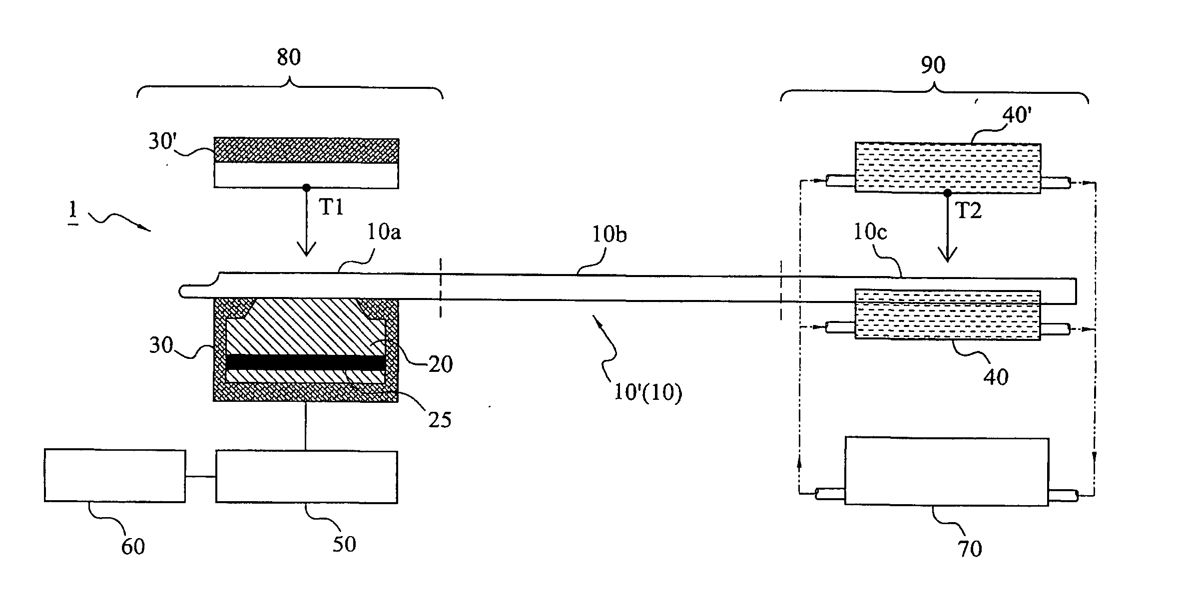 Measuring system and screening method for thermal conductive efficiencies of thermal conductive devices