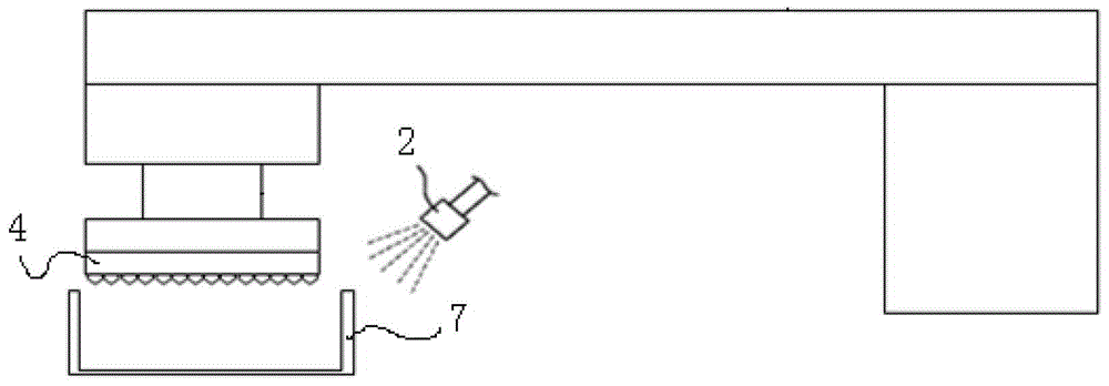 Cleaning device of polishing pad finishing disc