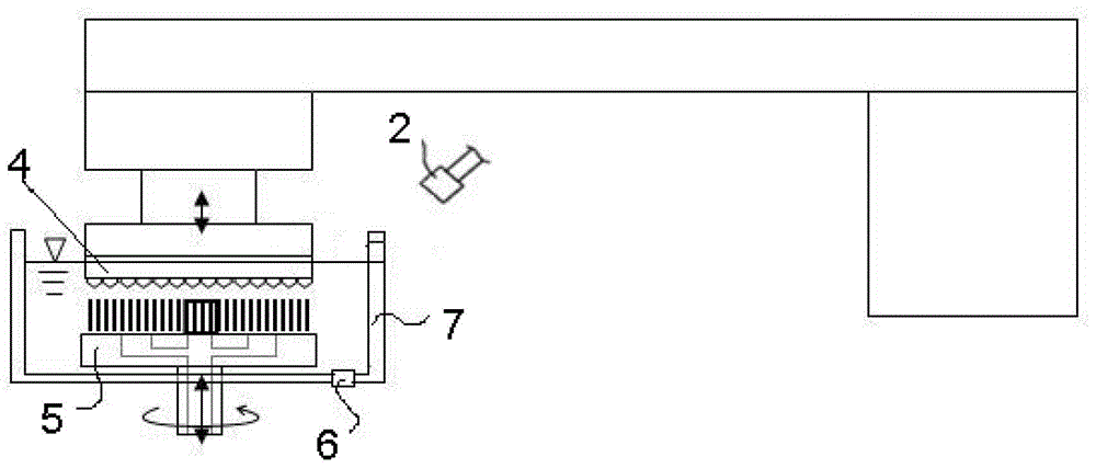 Cleaning device of polishing pad finishing disc