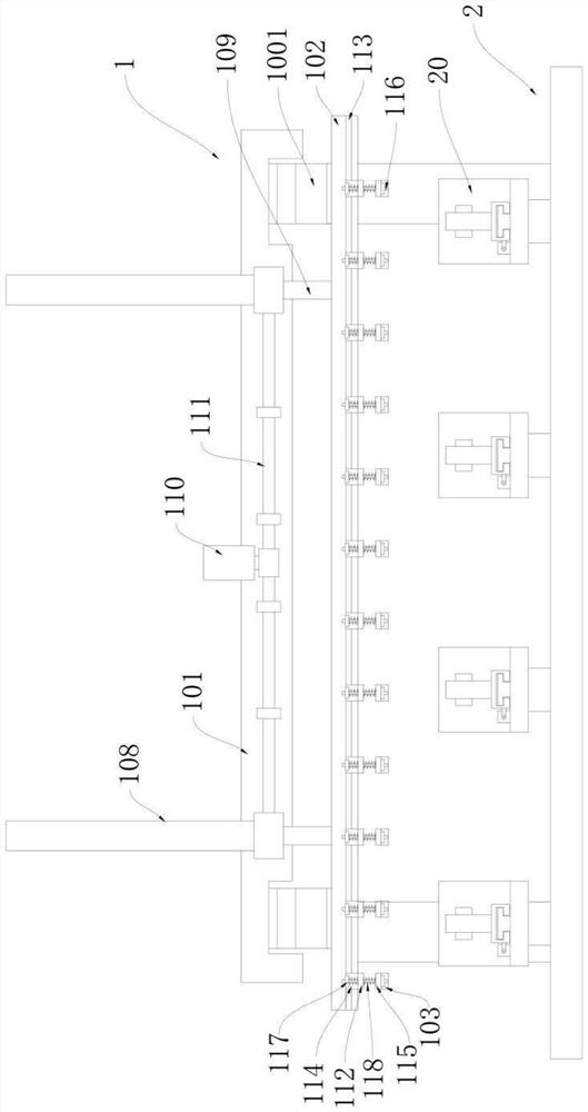 Frame drilling feeding device