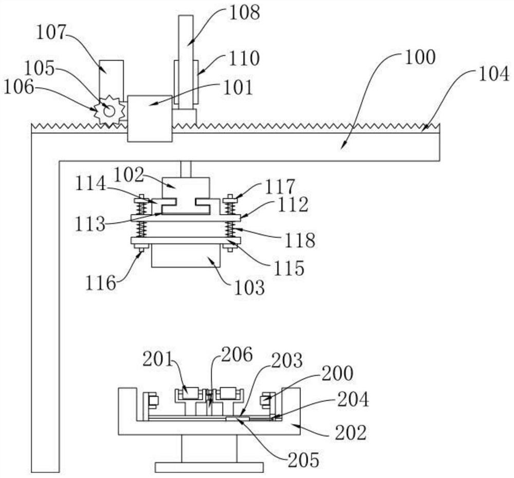 Frame drilling feeding device