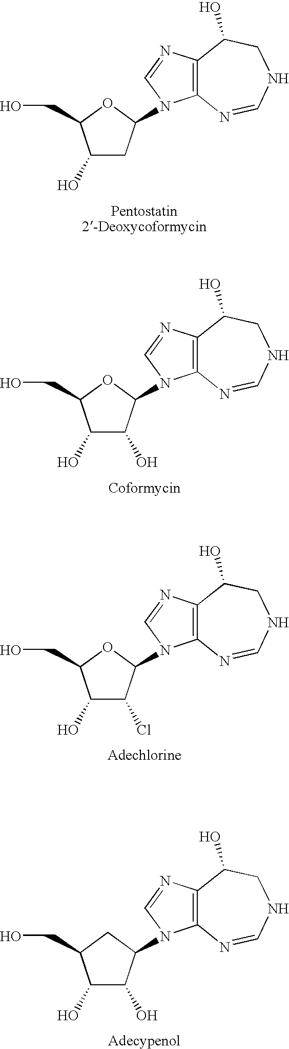 Process for the production of pentostatin aglycone and pentostatin