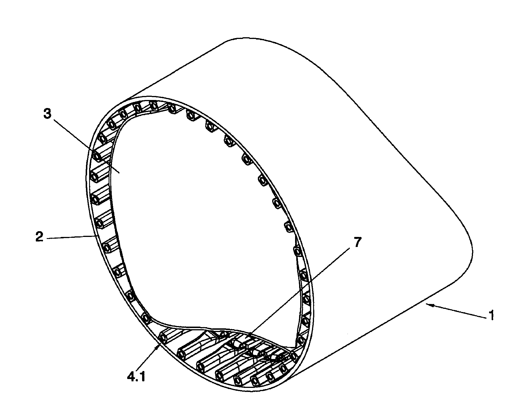 Fixation for a wind turbine blade to the hub