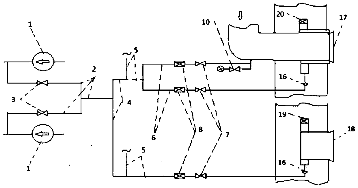 Low-temperature flue gas cooling system of shutdown combustor and parameter design method thereof