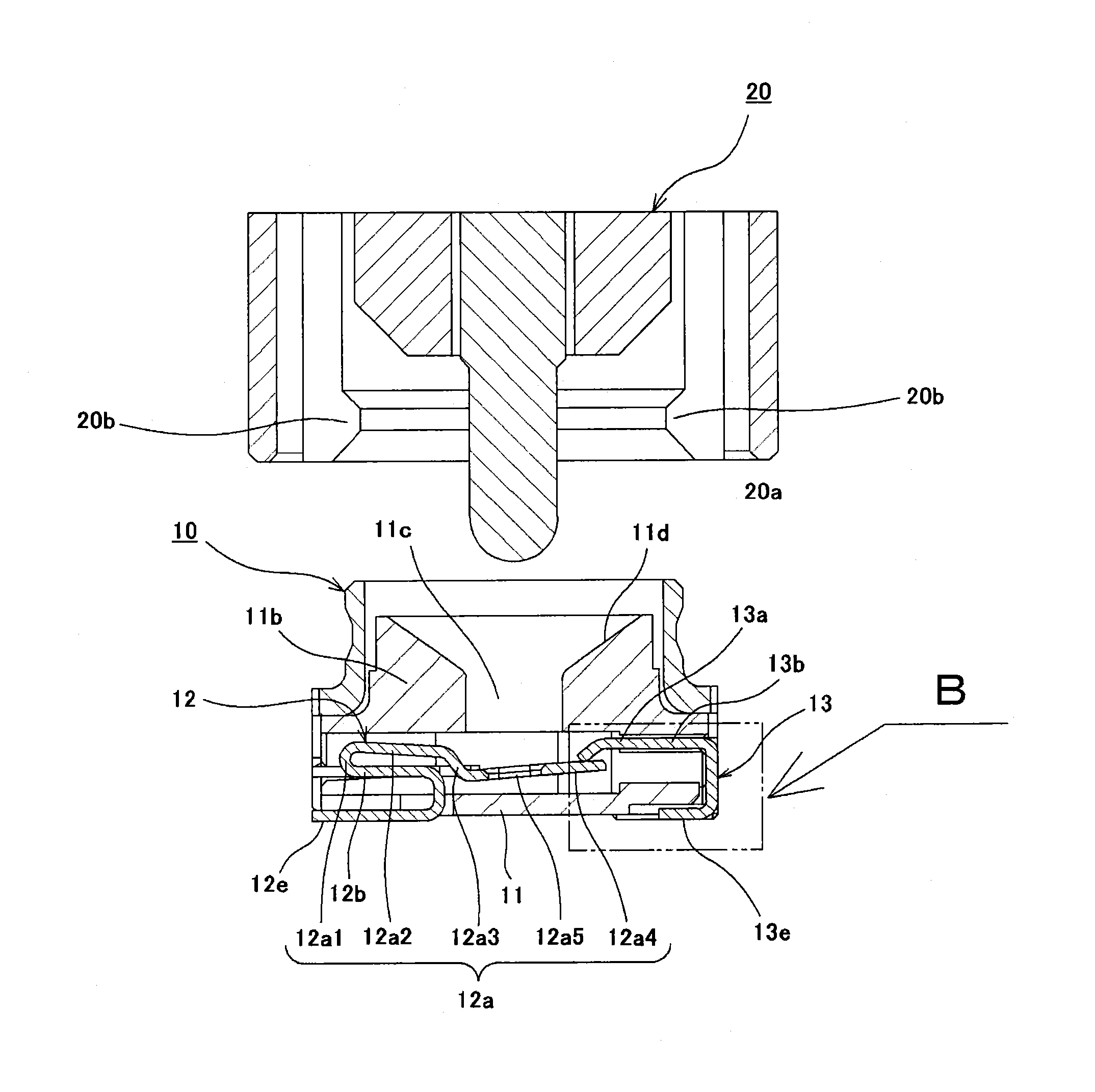 Switch-equipped coaxial connector