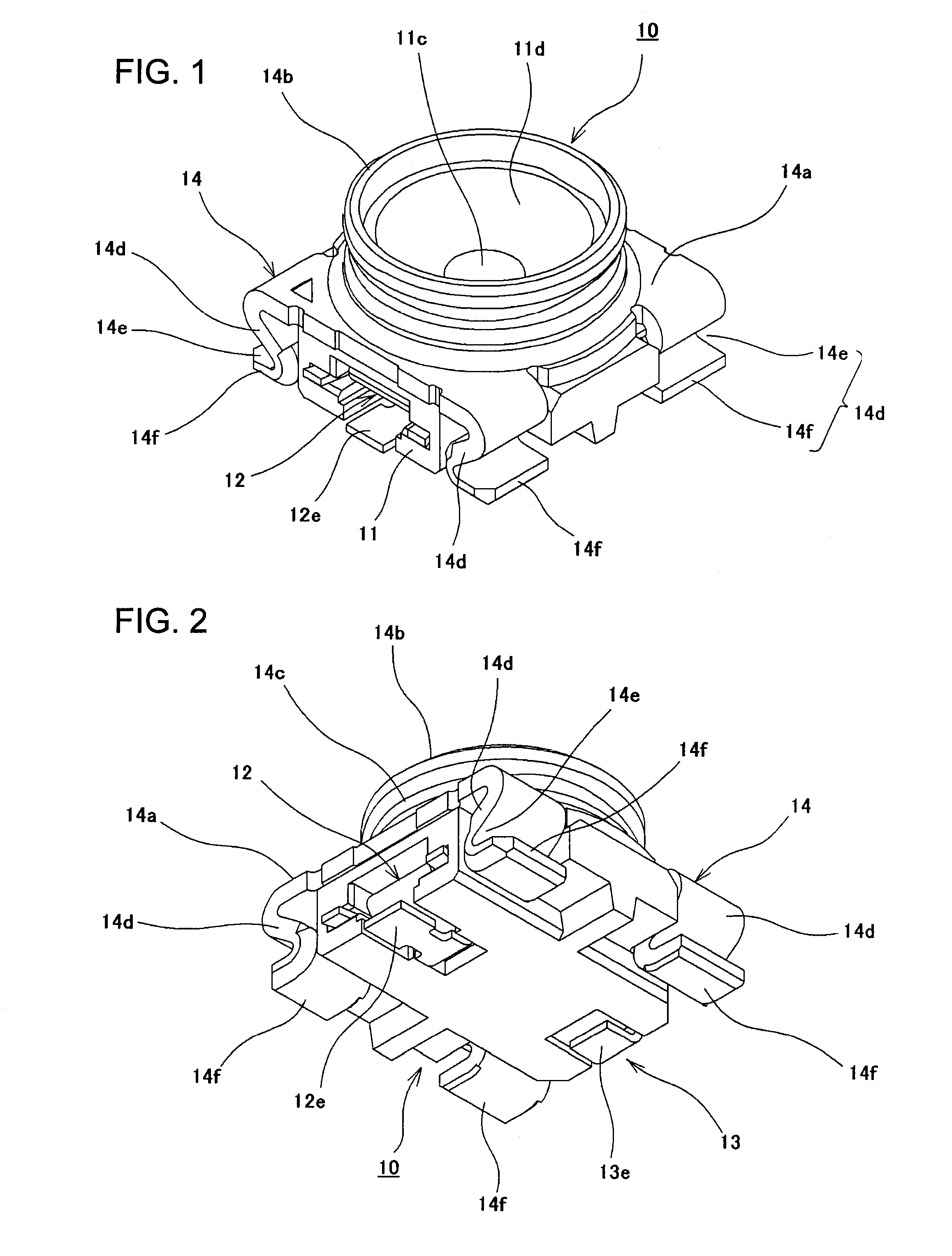 Switch-equipped coaxial connector