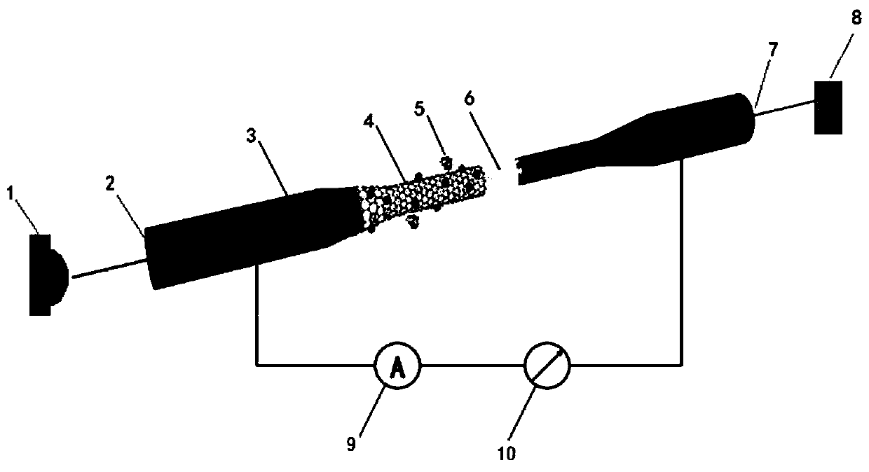 Wearable photoelectrochemical biosensor and preparation method thereof