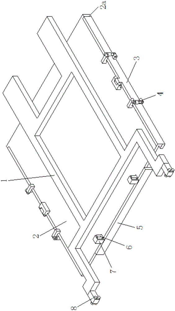 An upper positioning device for an auxiliary welding device of a hoist