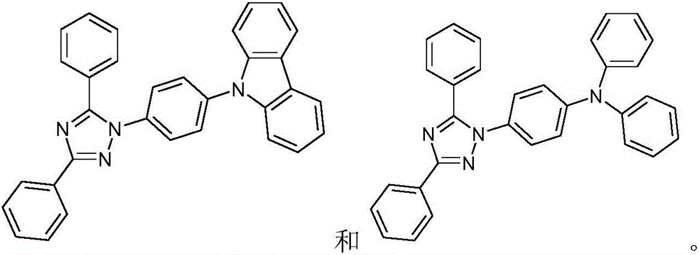 Fluorescent organic light emitting elements having high efficiency