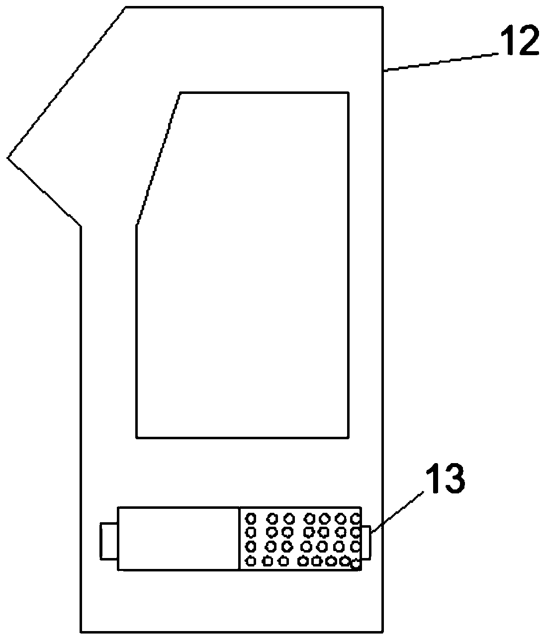 Air filtering device for 3D (three-dimensional) printing machine control cabinet