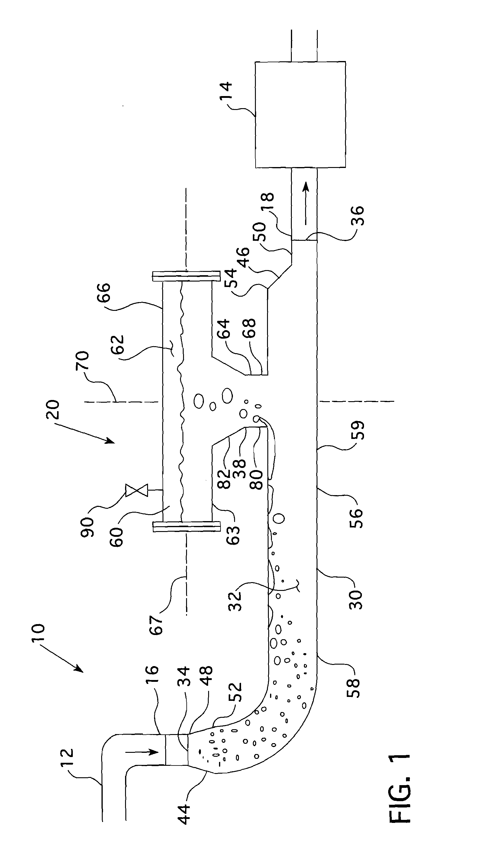 Pump suction gas separator